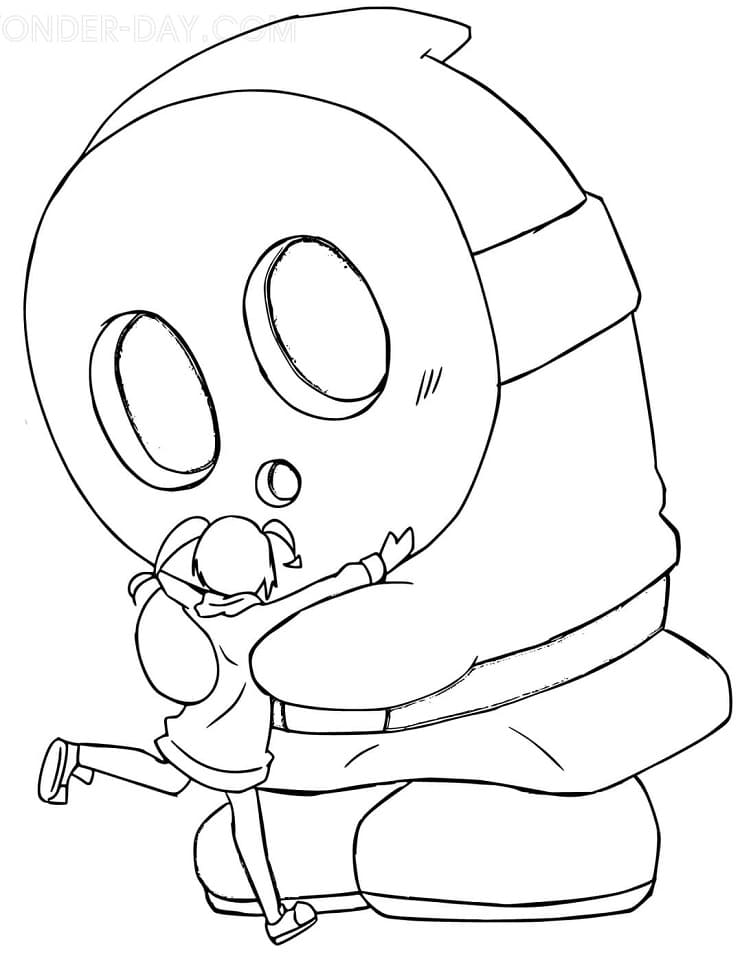 Giant Shy Guy Mario Coloring Game Giant Shy Guy Mario