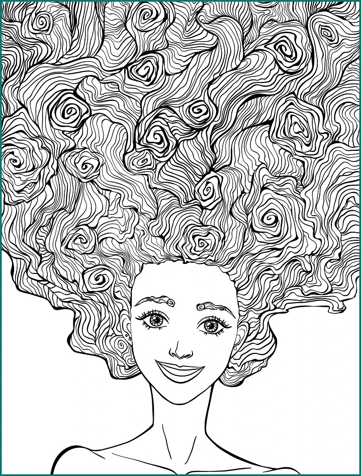 Girl with Wonderful Hair Coloring Game Girl with Wonderful Hair