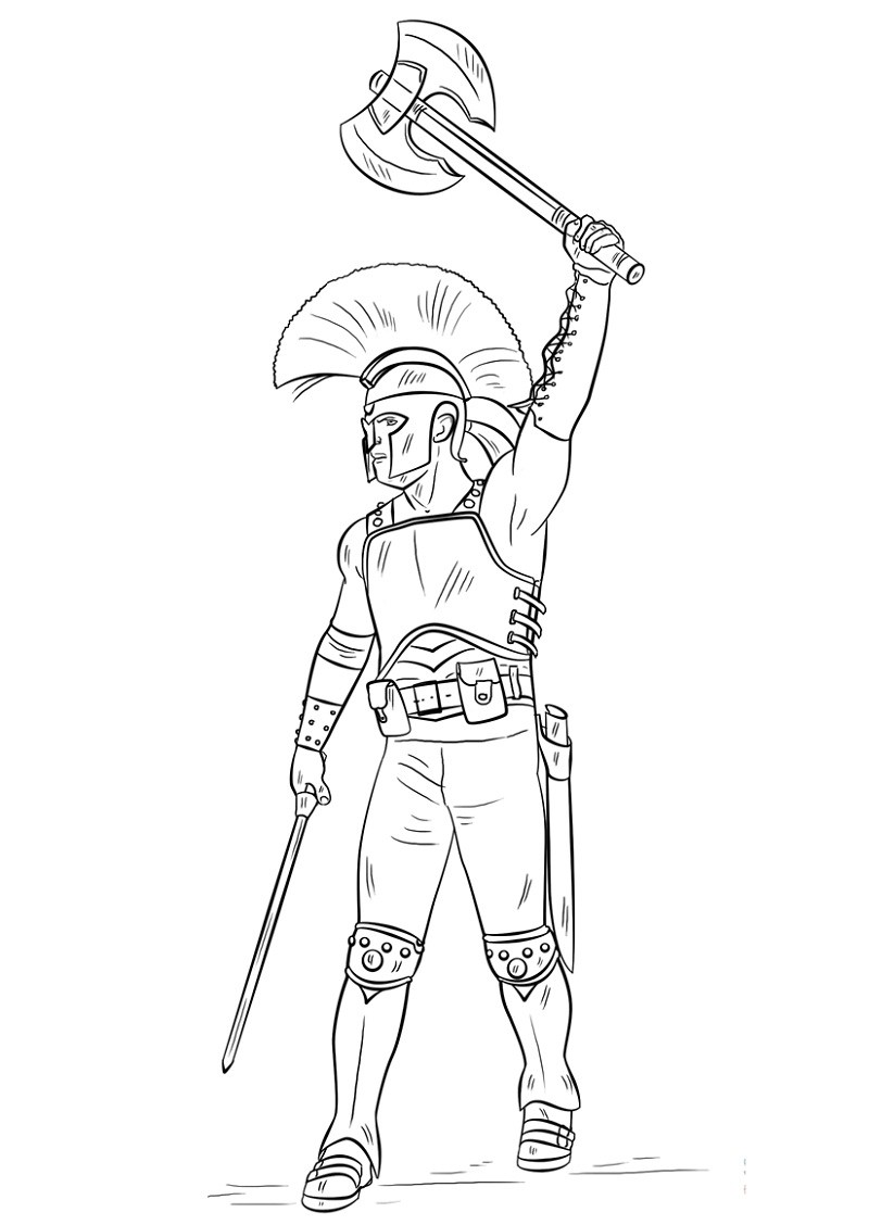 Gladiator Coloring Game Gladiator