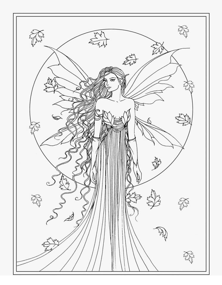 Glamorous Fairy Coloring Game Glamorous Fairy