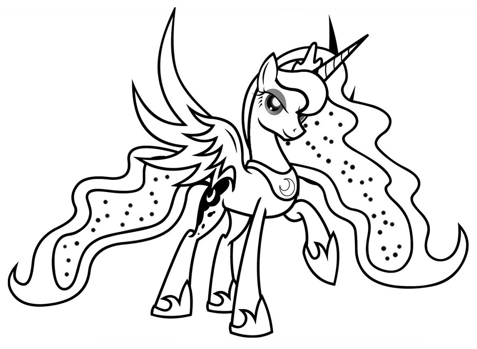Glamorous Princess Luna Coloring Game Glamorous Princess Luna
