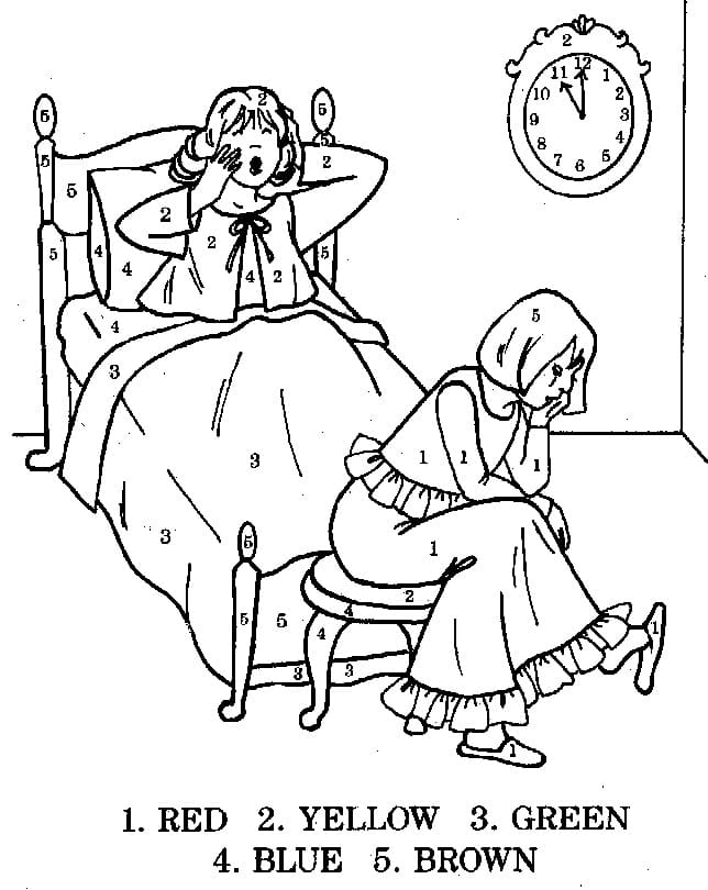 Go to Sleep Color by Number