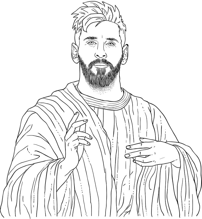 God Messi Coloring Game God Messi