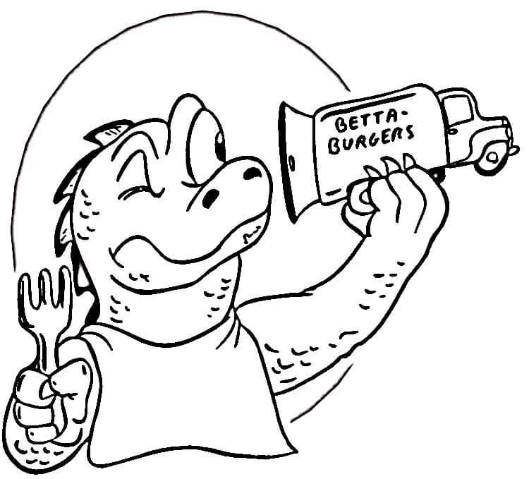 Godzilla Finding Food