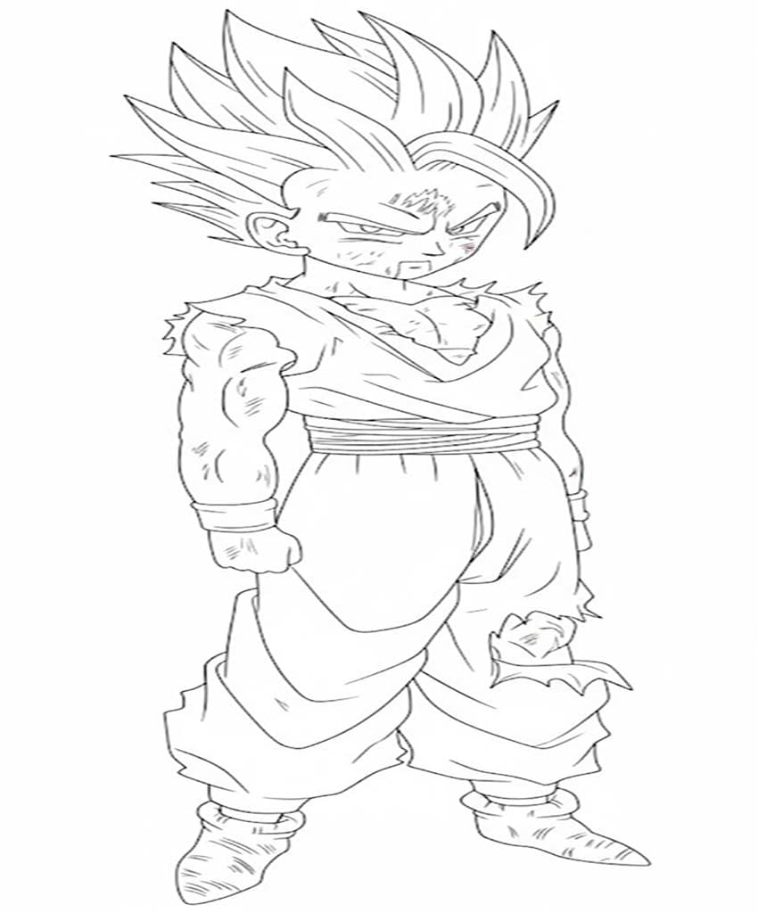 Gohan Free Printable