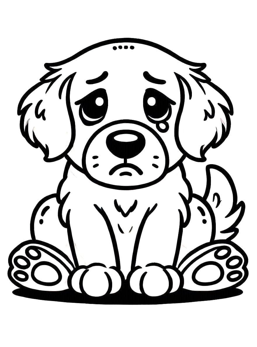 Golden Retriever Sad