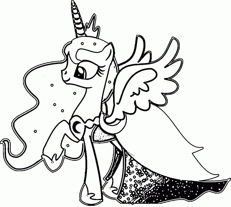 Gorgeous Princess Luna Coloring Game Gorgeous Princess Luna