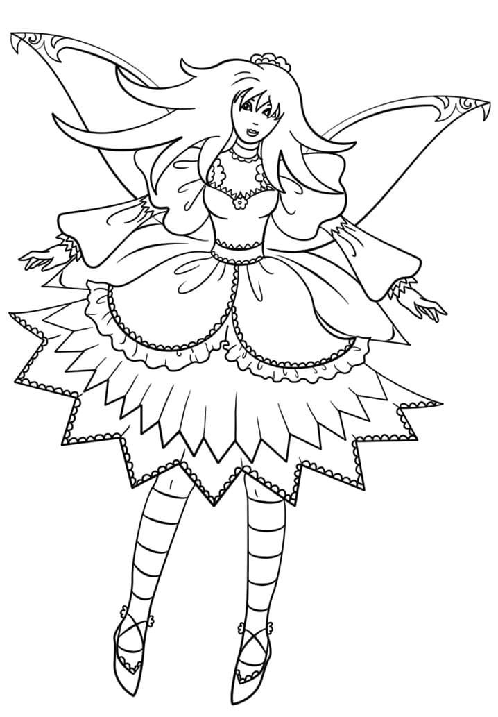 Goth Fairy Coloring Game Goth Fairy