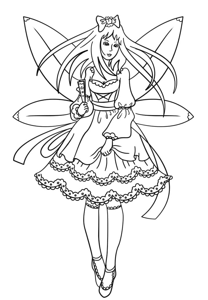 Gothic Fairy Coloring Game Gothic Fairy