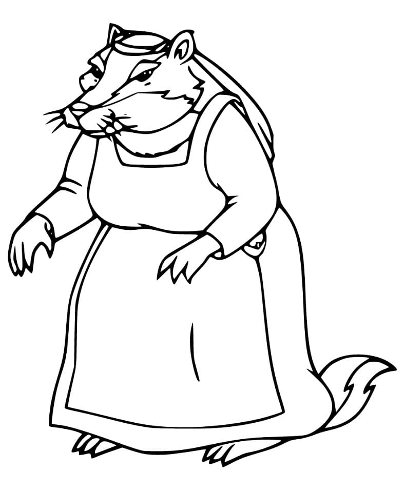Grandma Badger Coloring Game Grandma Badger