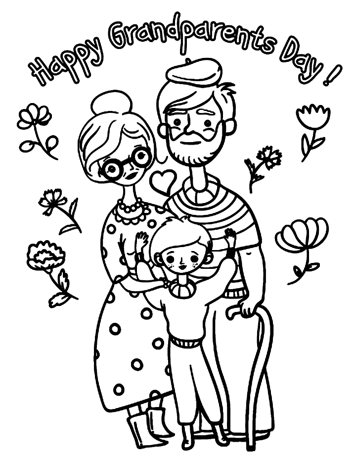 Grandparents Day 2 Coloring Game Grandparents Day 2