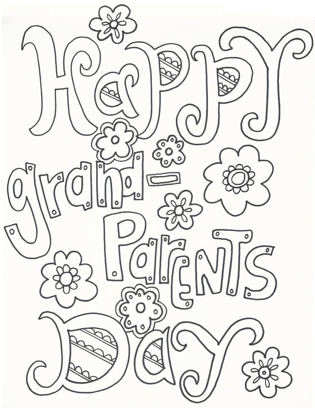 Grandparents Day 6 Coloring Game Grandparents Day 6