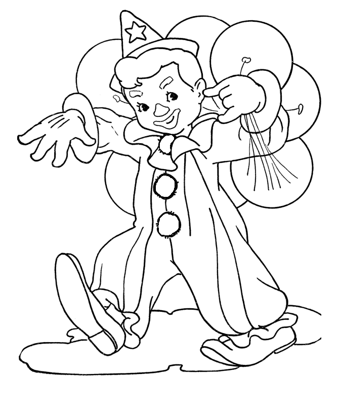 Great Clown Coloring Game Great Clown