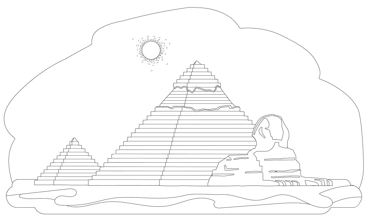 Great Pyramid of Giza Coloring Game Great Pyramid of Giza