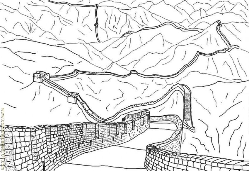 Great Wall of China 10 Coloring Game Great Wall of China 10