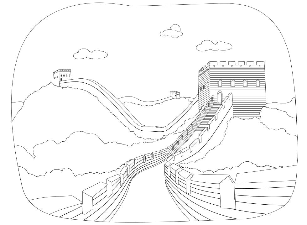 Great Wall of China 3 Coloring Game Great Wall of China 3