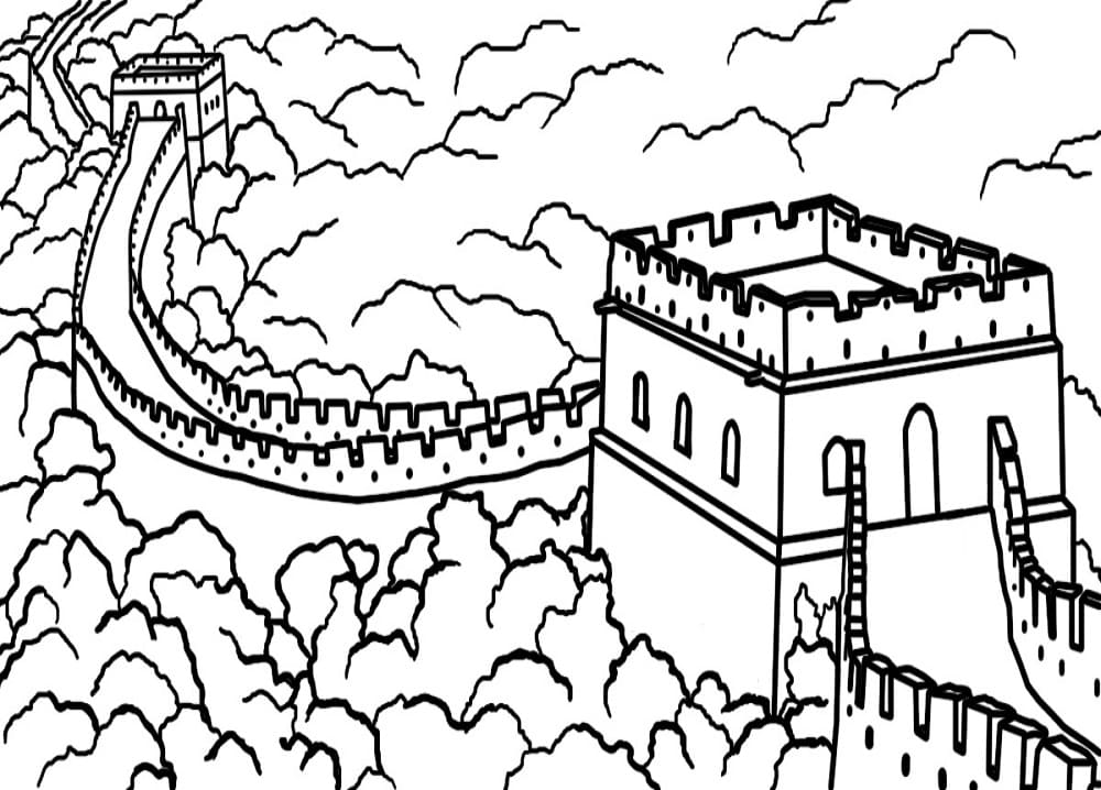 Great Wall of China 4 Coloring Game Great Wall of China 4