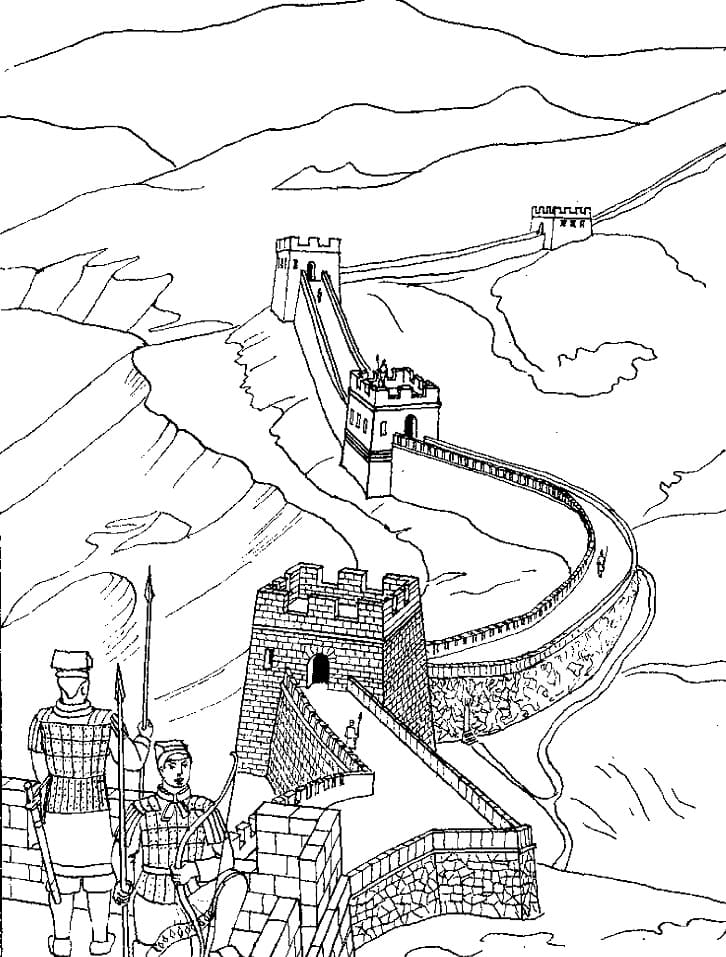 Great Wall of China 6 Coloring Game Great Wall of China 6