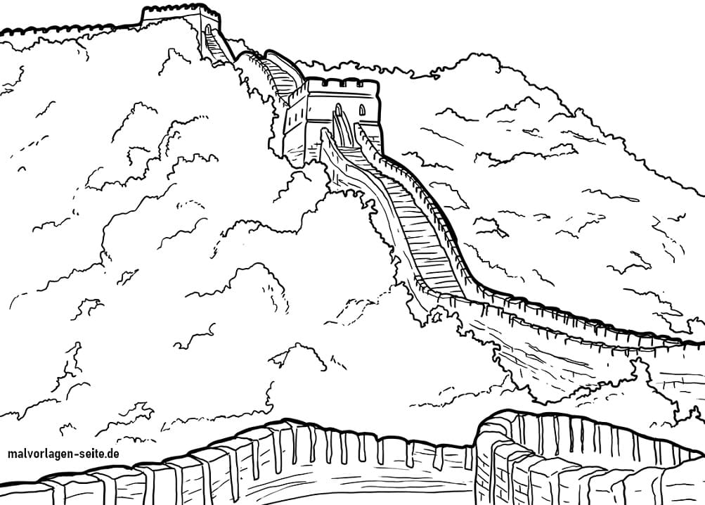 Great Wall of China 9 Coloring Game Great Wall of China 9