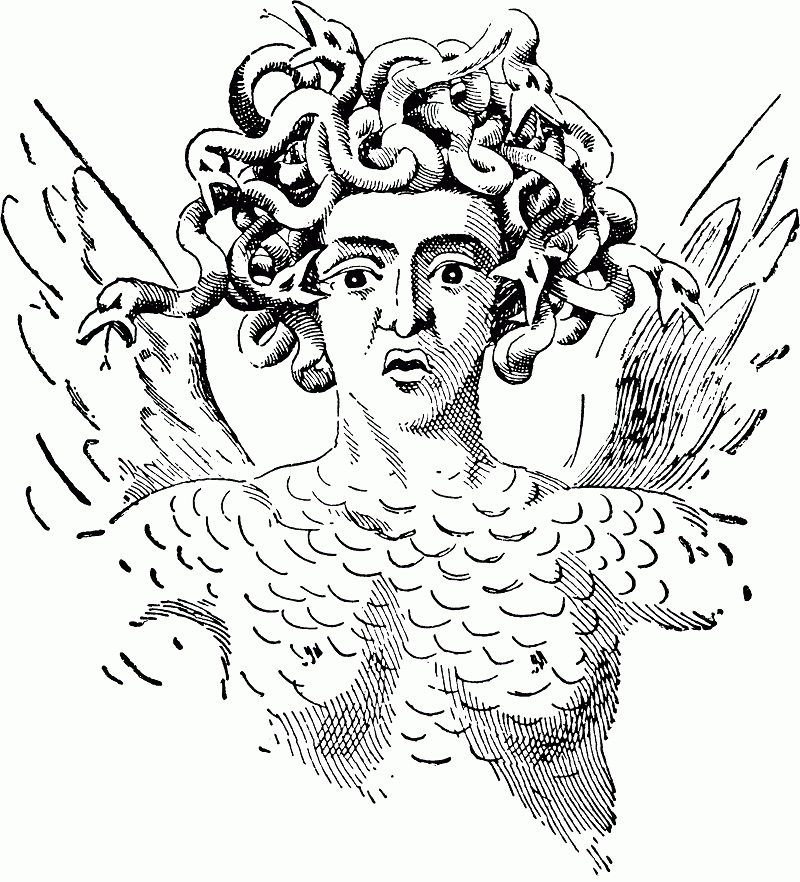 Greek Mythology Medusa Coloring Game Greek Mythology Medusa