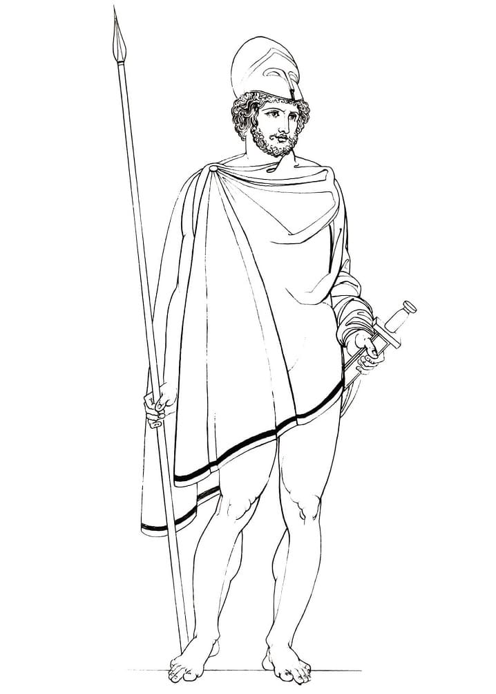 Greek Warrior from Ancient Greece