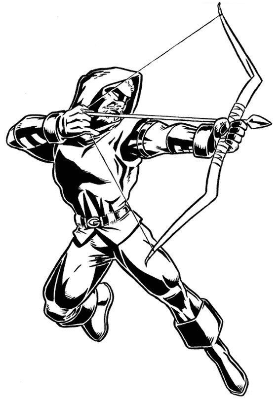 Green Arrow Action Coloring Game Green Arrow Action