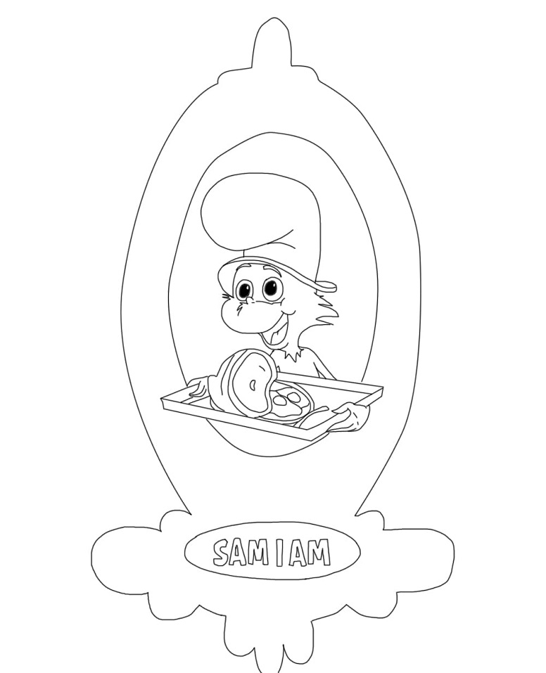 Green Eggs and Ham 9 Coloring - Play Free Coloring Game Online