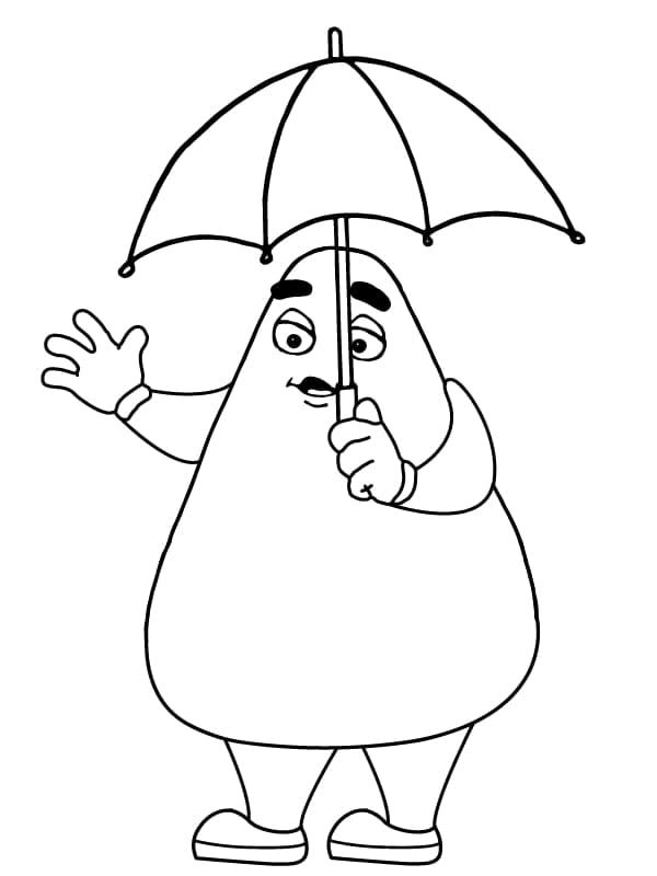 Grimace and Umbrella