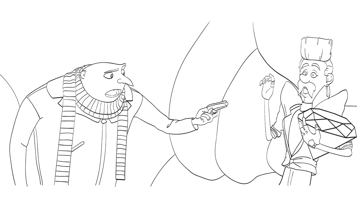 Gru and Balthazar Bratt from Despicable Me 3