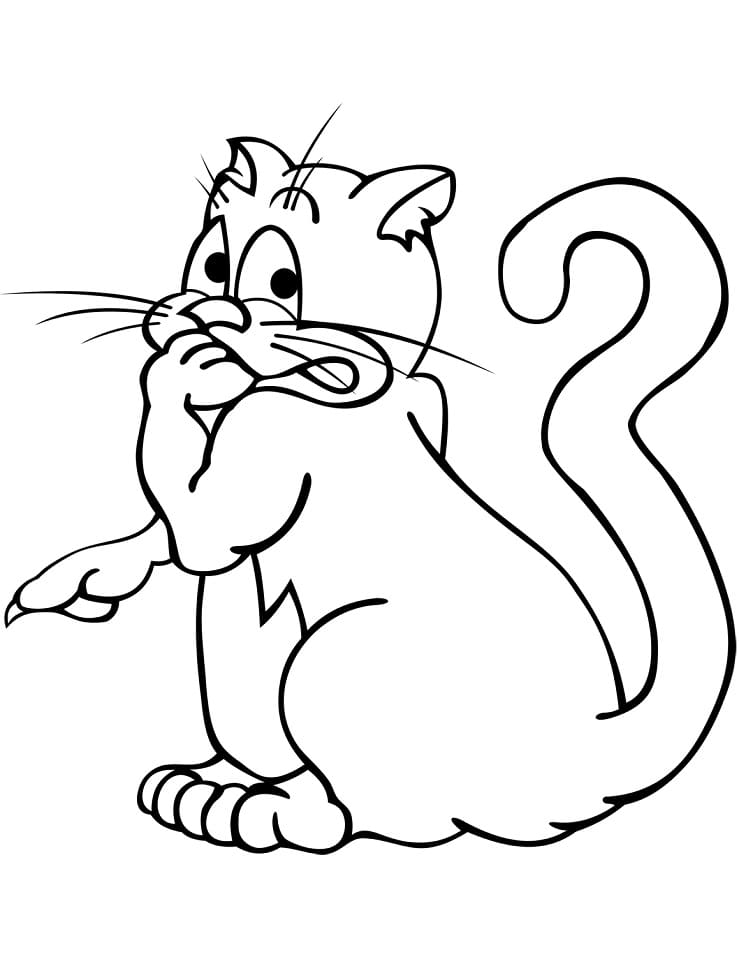 Guilty Cat Coloring Game Guilty Cat