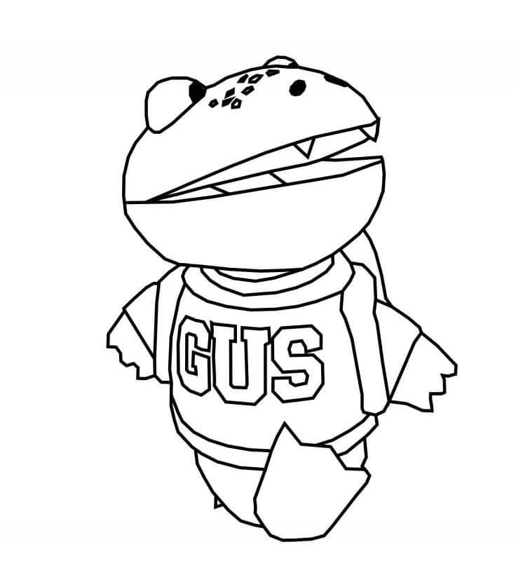 Gus the Gummy Gator Coloring Game Gus the Gummy Gator