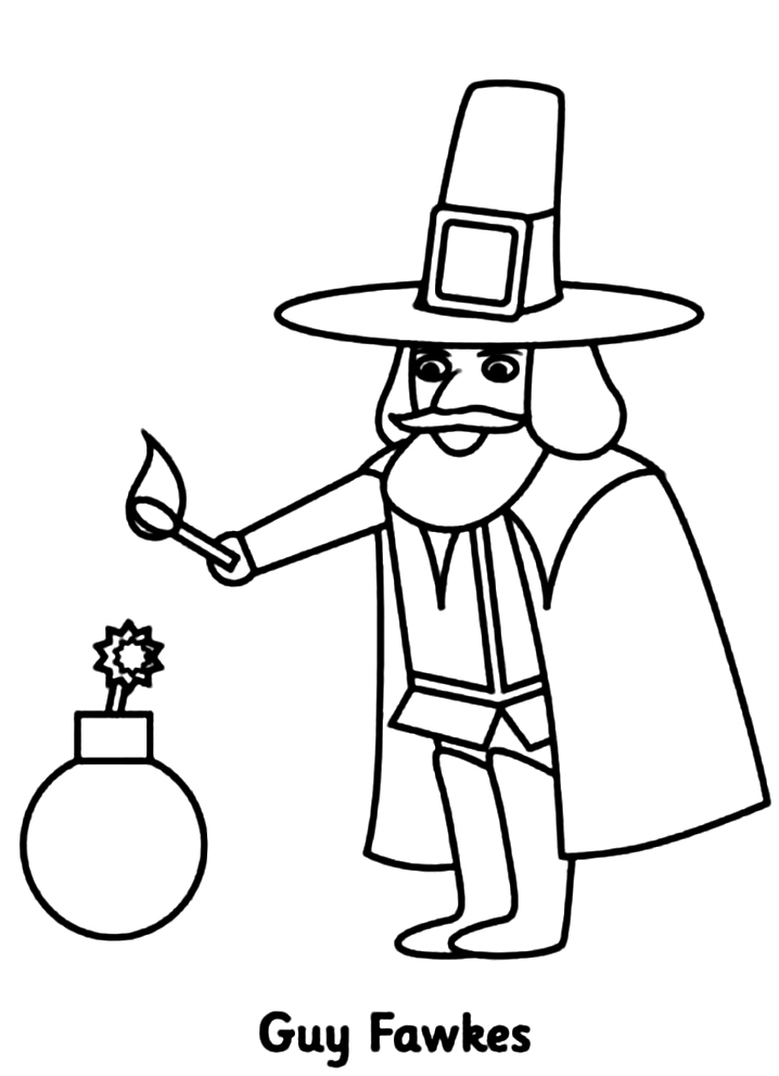 Guy Fawkes 5 Coloring Game Guy Fawkes 5