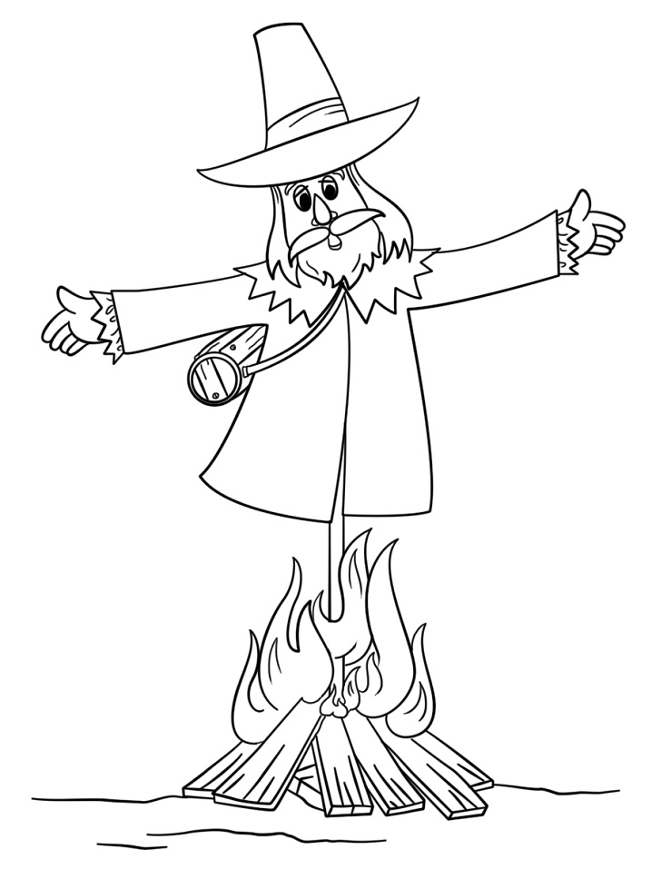 Guy Fawkes Effigy Burning Coloring Game Guy Fawkes Effigy Burning