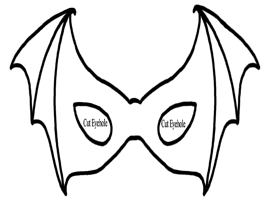 Halloween Bat Mask Coloring Game Halloween Bat Mask