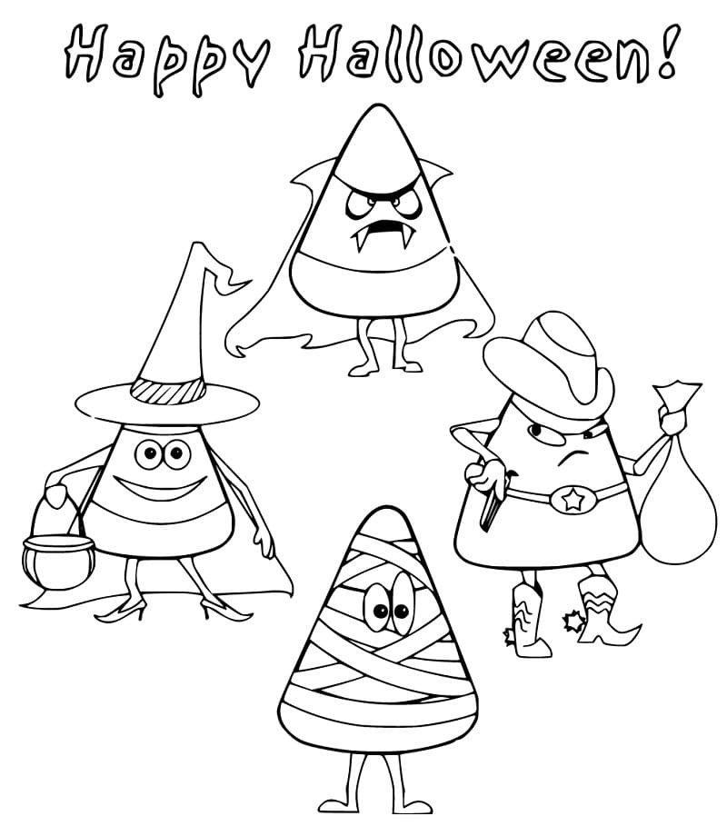 Halloween Candy Corn Coloring Game Halloween Candy Corn