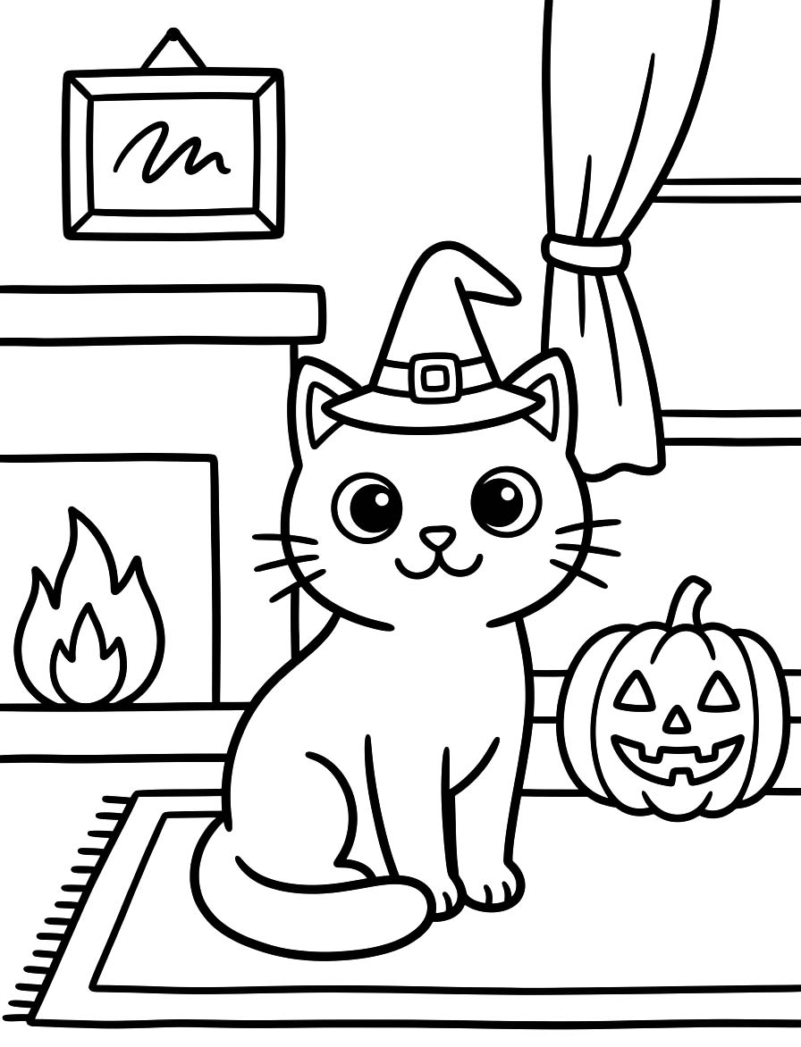 Halloween Cat Free Printable