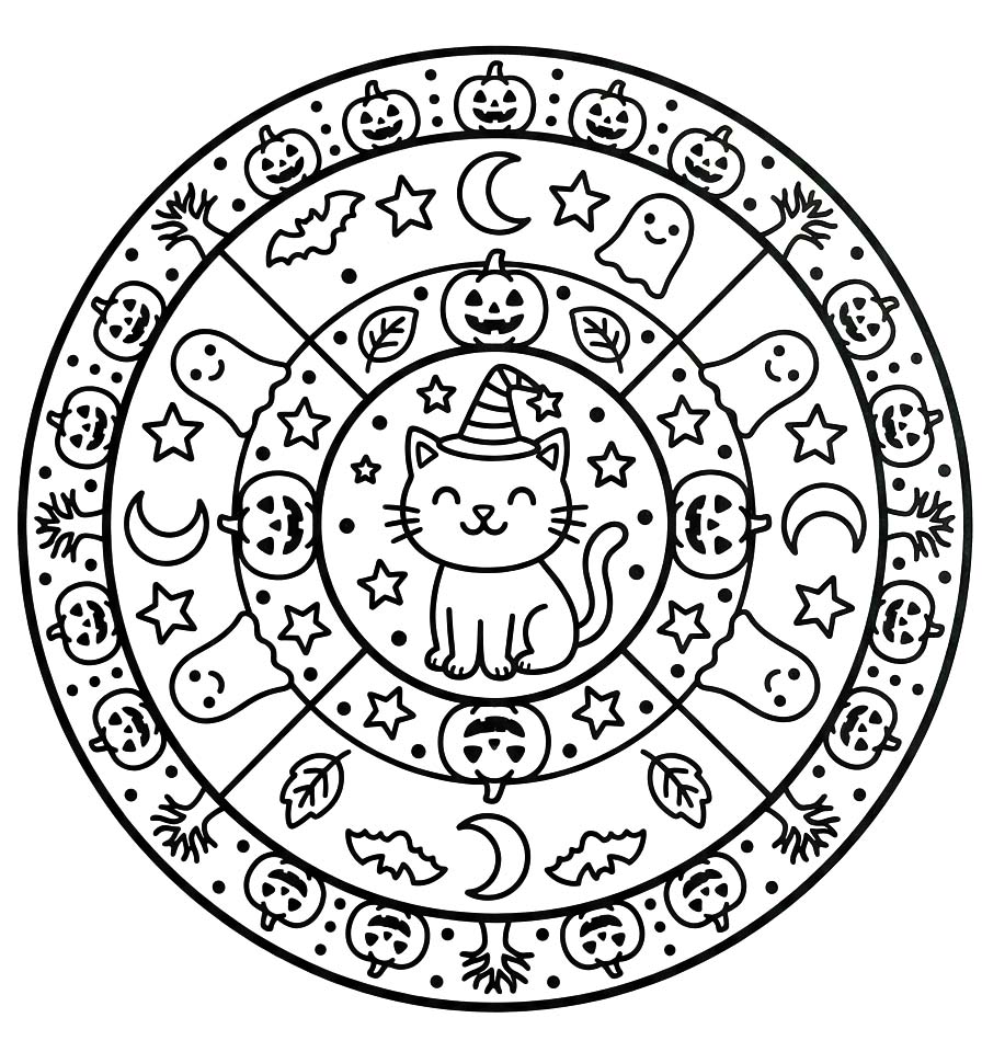 Halloween Mandala Basic