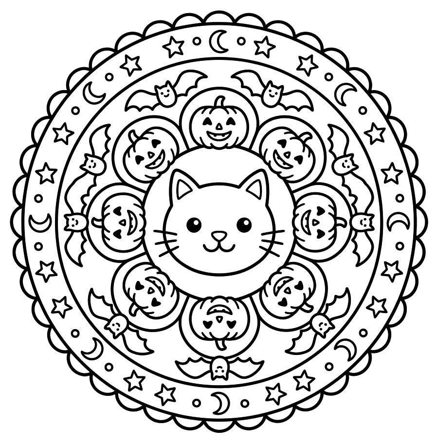 Halloween Mandala Free