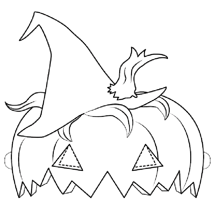 Halloween Pumpkin Mask Coloring Game Halloween Pumpkin Mask