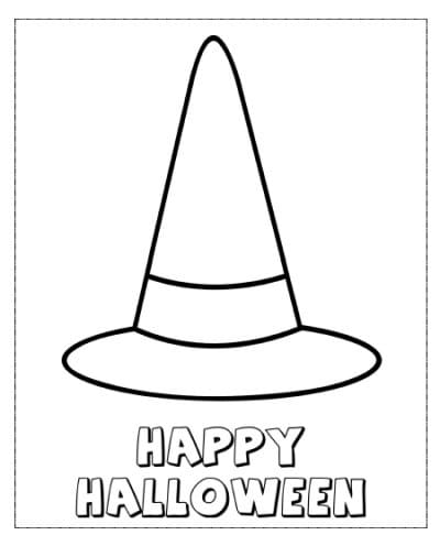 Halloween Witch Hat Coloring Game Halloween Witch Hat