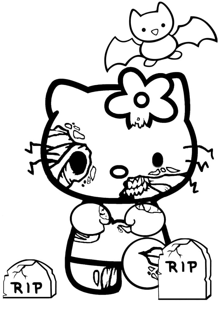Halloween Zombie Hello Kitty