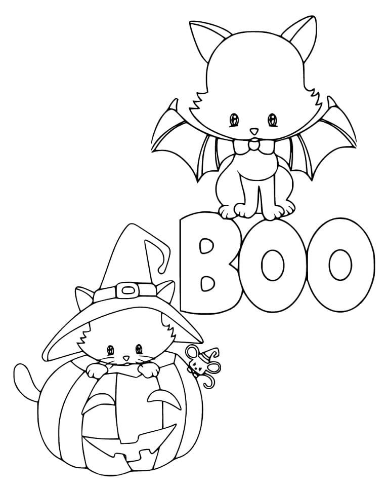 Hallween Cat Printable