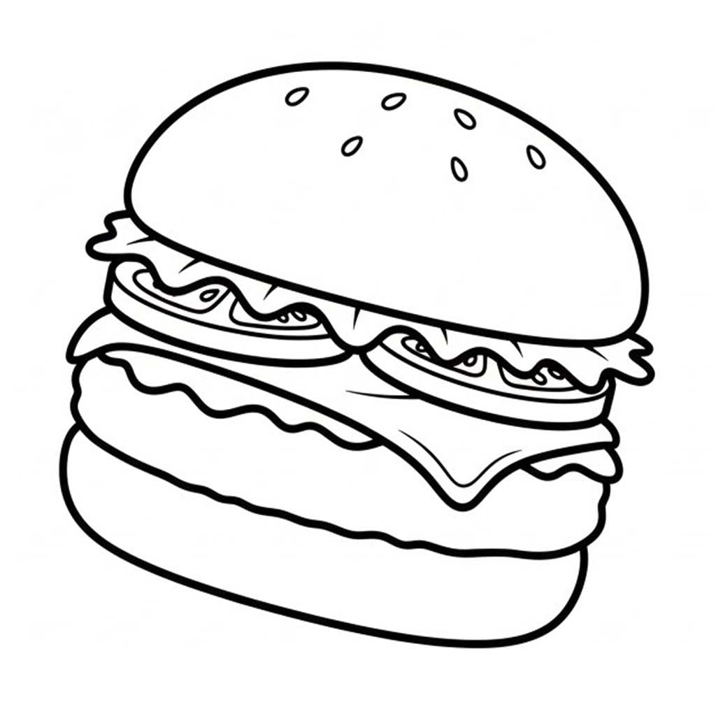 Hamburger Printable For Kids