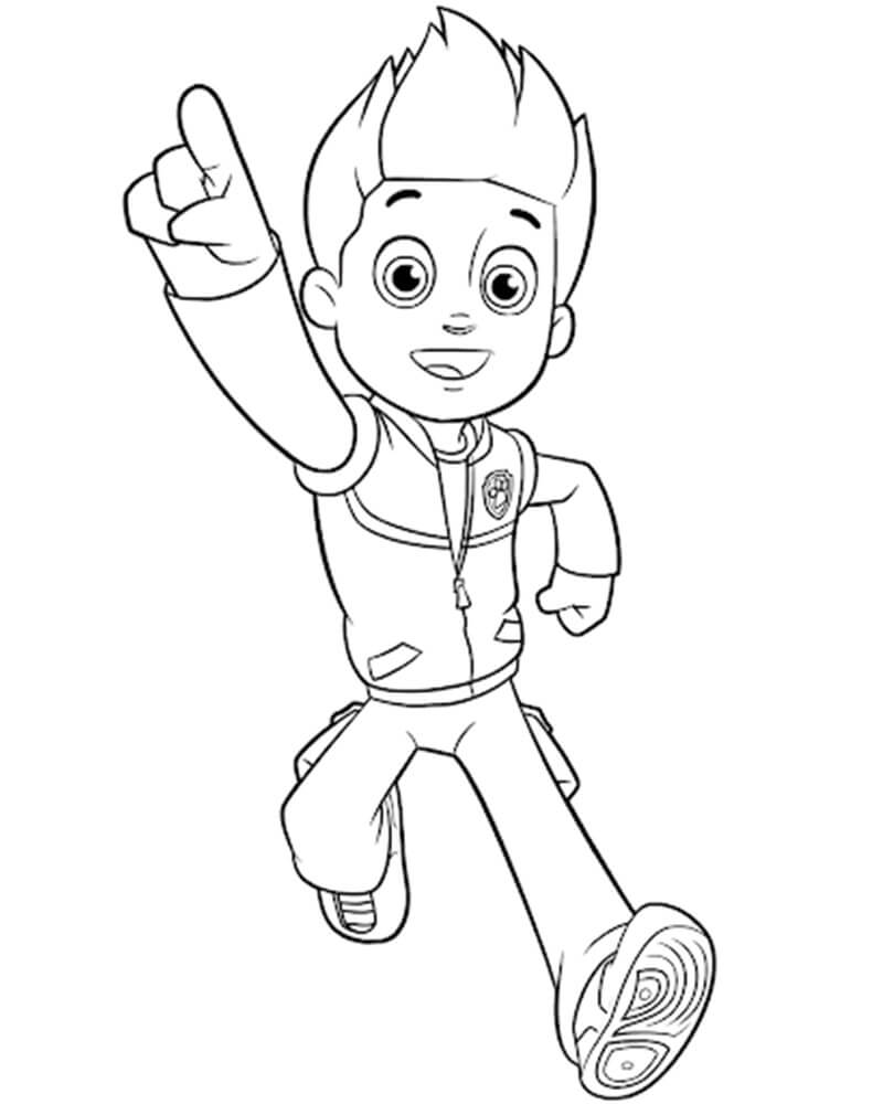 Handsome Ryder Paw Patrol Coloring Game Handsome Ryder Paw Patrol
