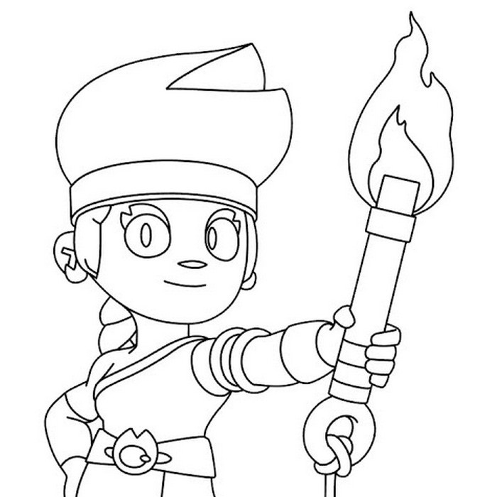 Happy Amber Brawl Stars Coloring Play Free Coloring Game Online