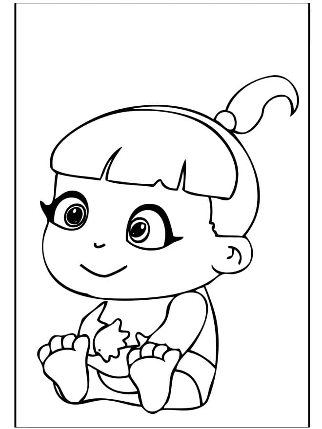 Happy Baby Girl Coloring Game Happy Baby Girl