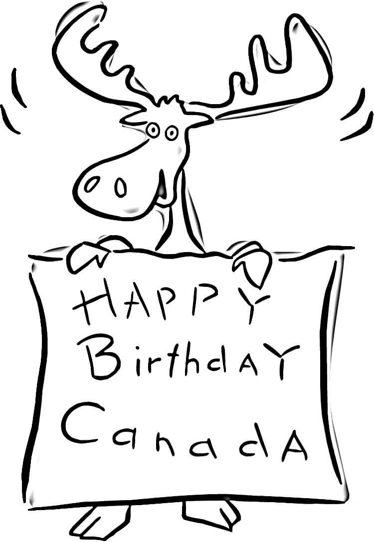 Happy Birthday Canada Coloring Game Happy Birthday Canada