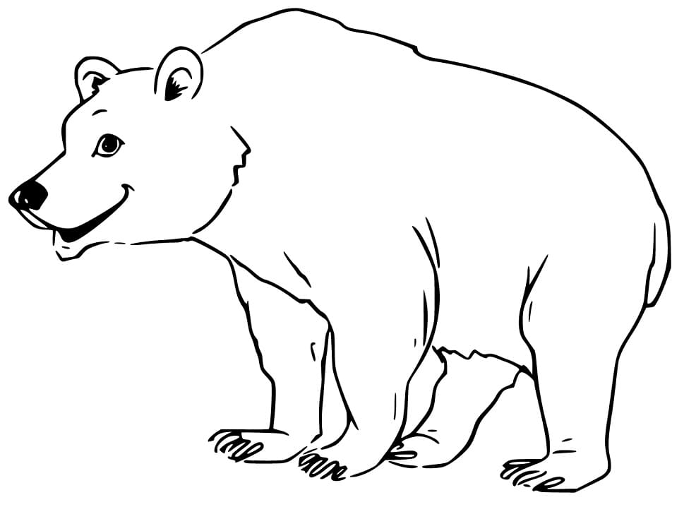 Happy Black Bear Coloring Game Happy Black Bear