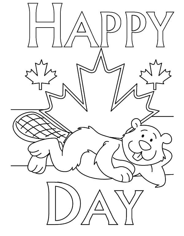 Happy Canada Day 4 Coloring Game Happy Canada Day 4