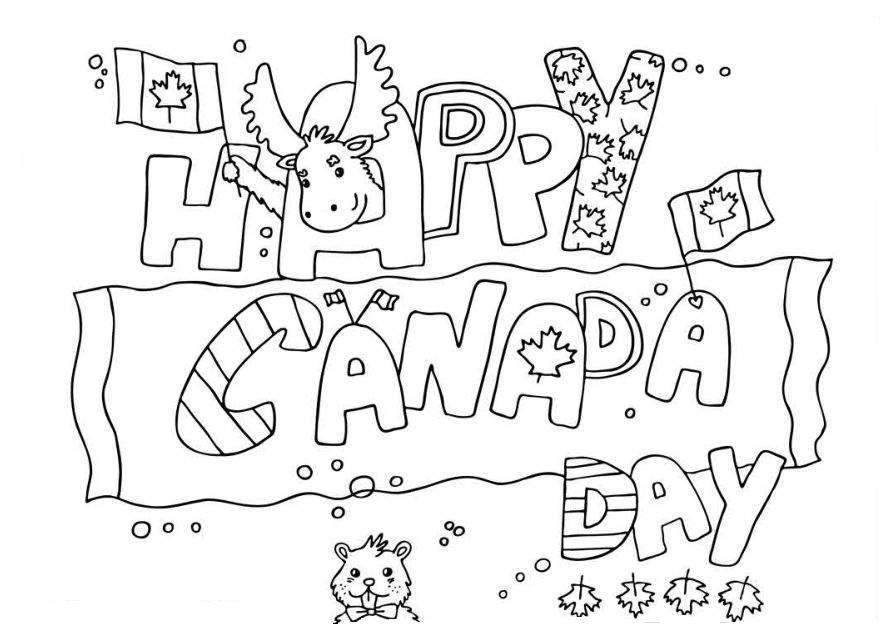 Happy Canada Day 5 Coloring Game Happy Canada Day 5